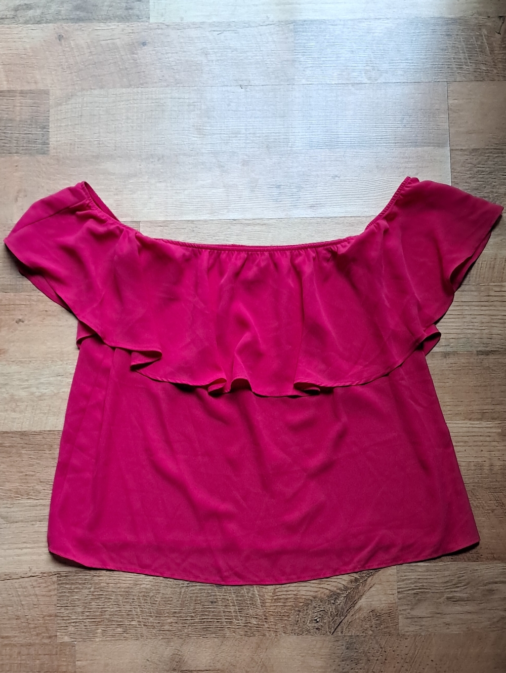 Show Me Your MuMu Off-Shoulder Ruffle Top in Hot Pink